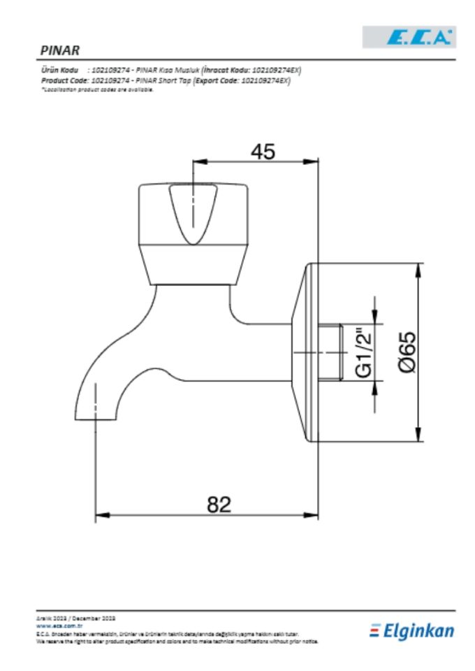 ECA Pınar Uzun Musluk 102109275