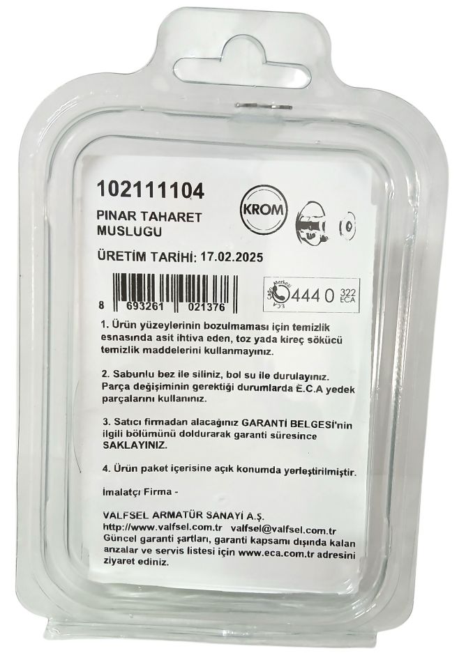 ECA Pınar Klozet Ara Taharet Musluğu 102111104