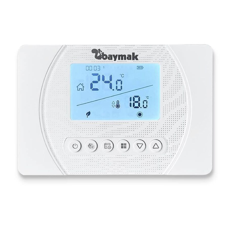 Baymak LOGI PRO S KABLOSUZ PROGRAMLANABİLİR ODA TERMOSTATI