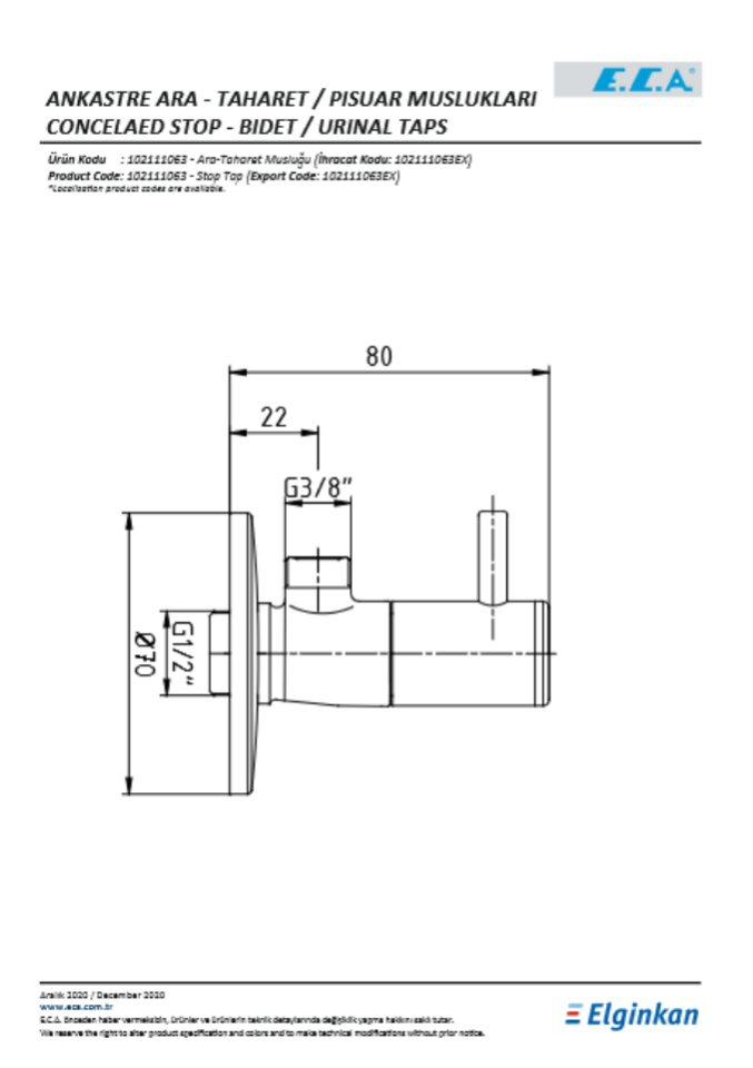 ECA 102111063 Astro Krom Ara Musluk