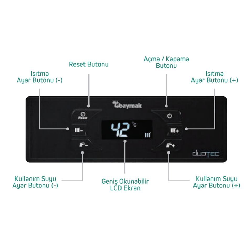 BAYMAK DUOTEC COMPACT 24 kW TAM YOĞUŞMALI KOMBİ